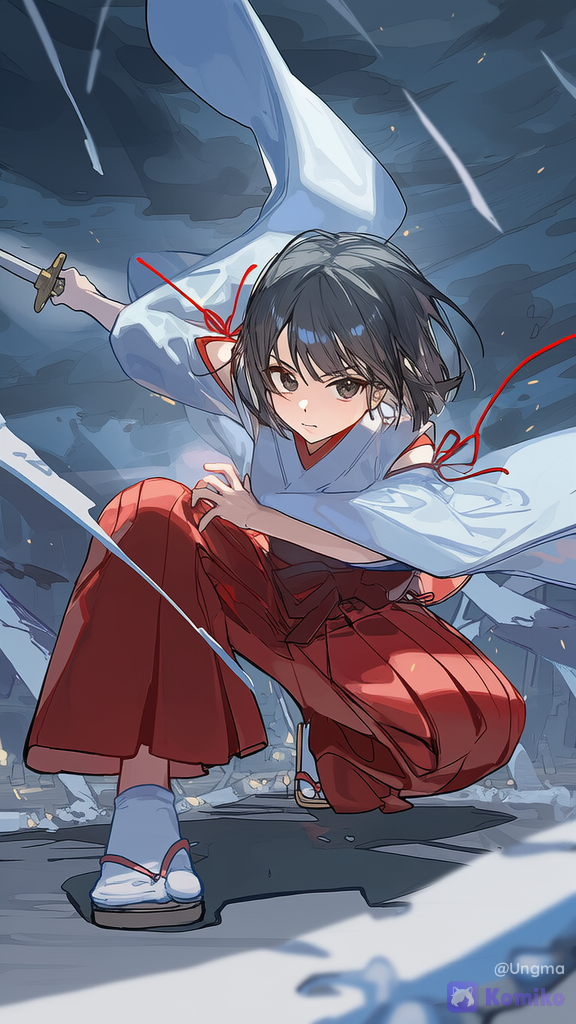 Sword Priestess in the Storm ⚔️🌩️