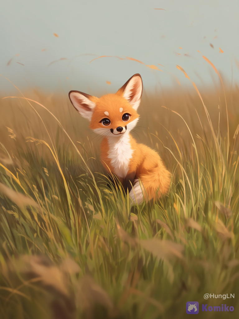 A little golden fox