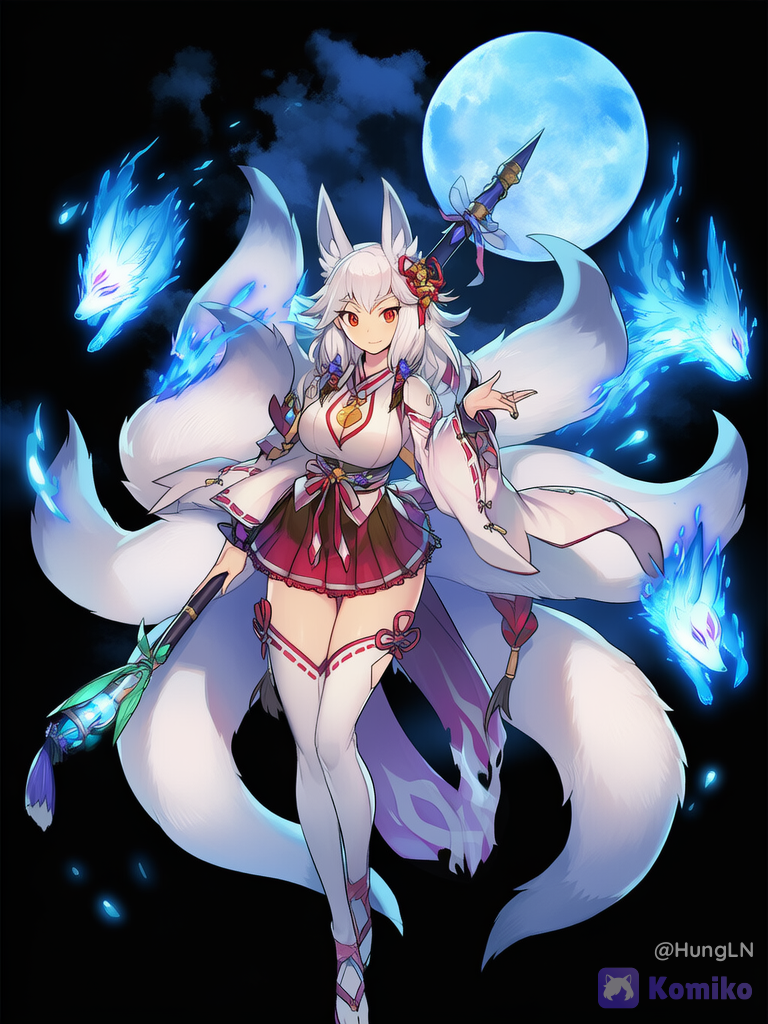 Moonlit Kitsune