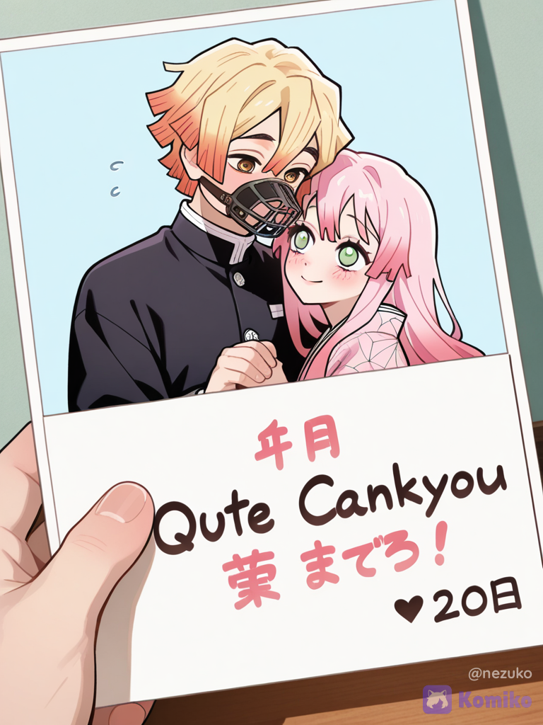 Zenitsu & Nezuko Polaroid Vibes 💕