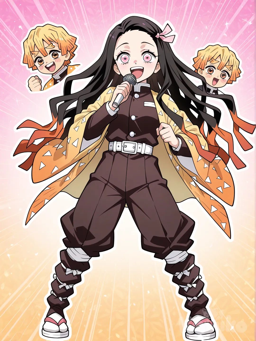 Nezuko sing a song