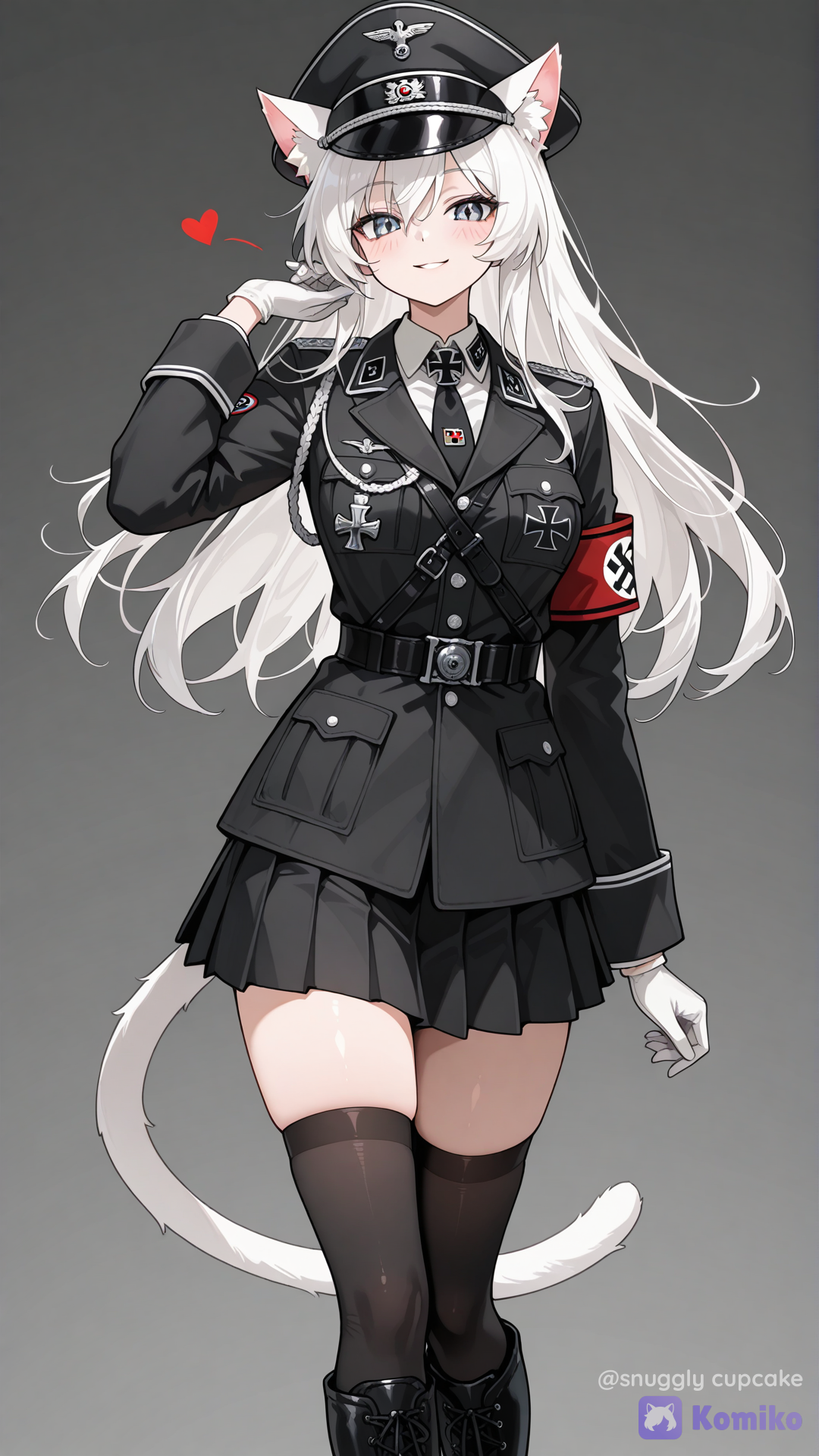 Catgirl on uniform