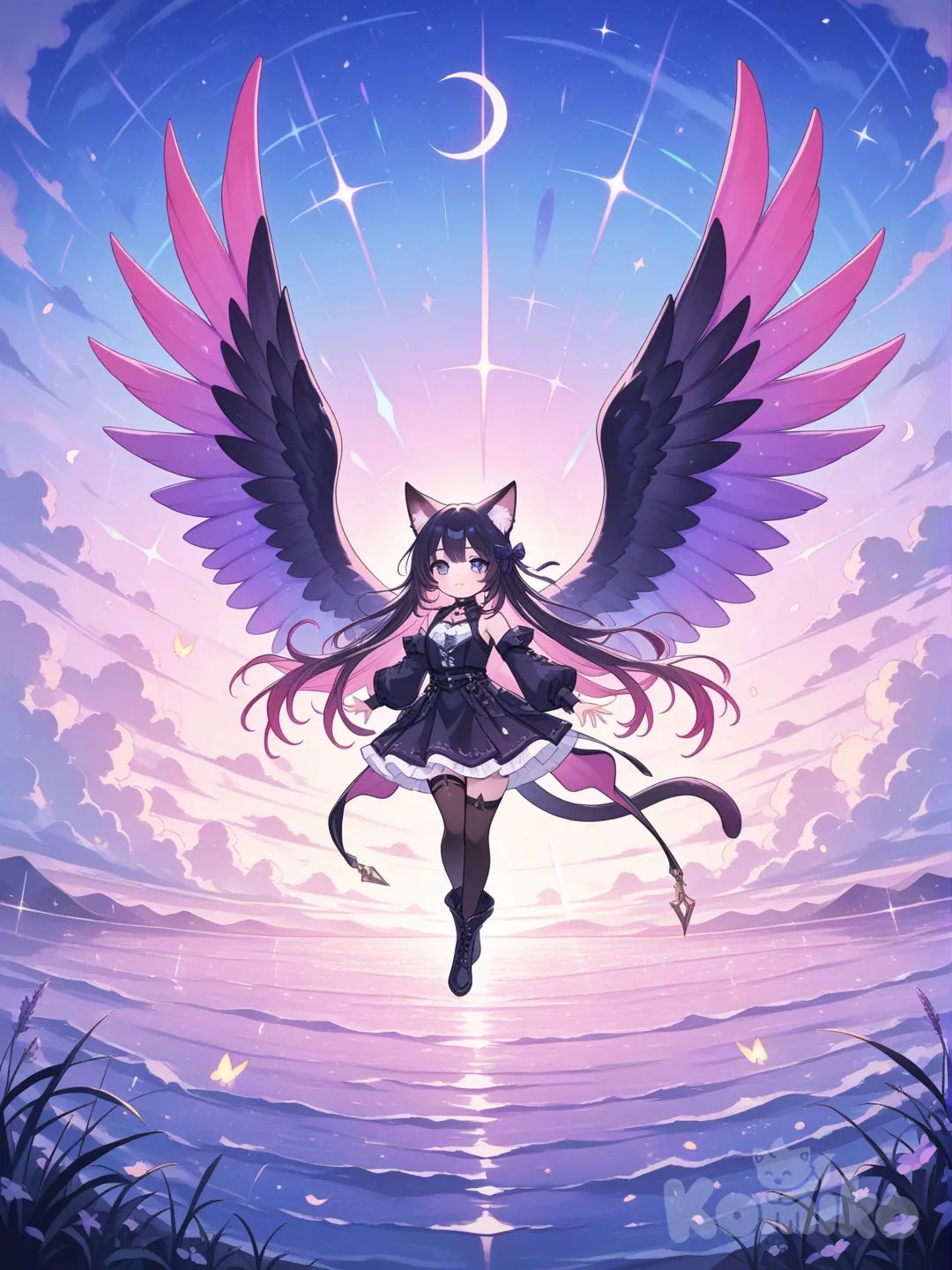 Chat avec des ailes