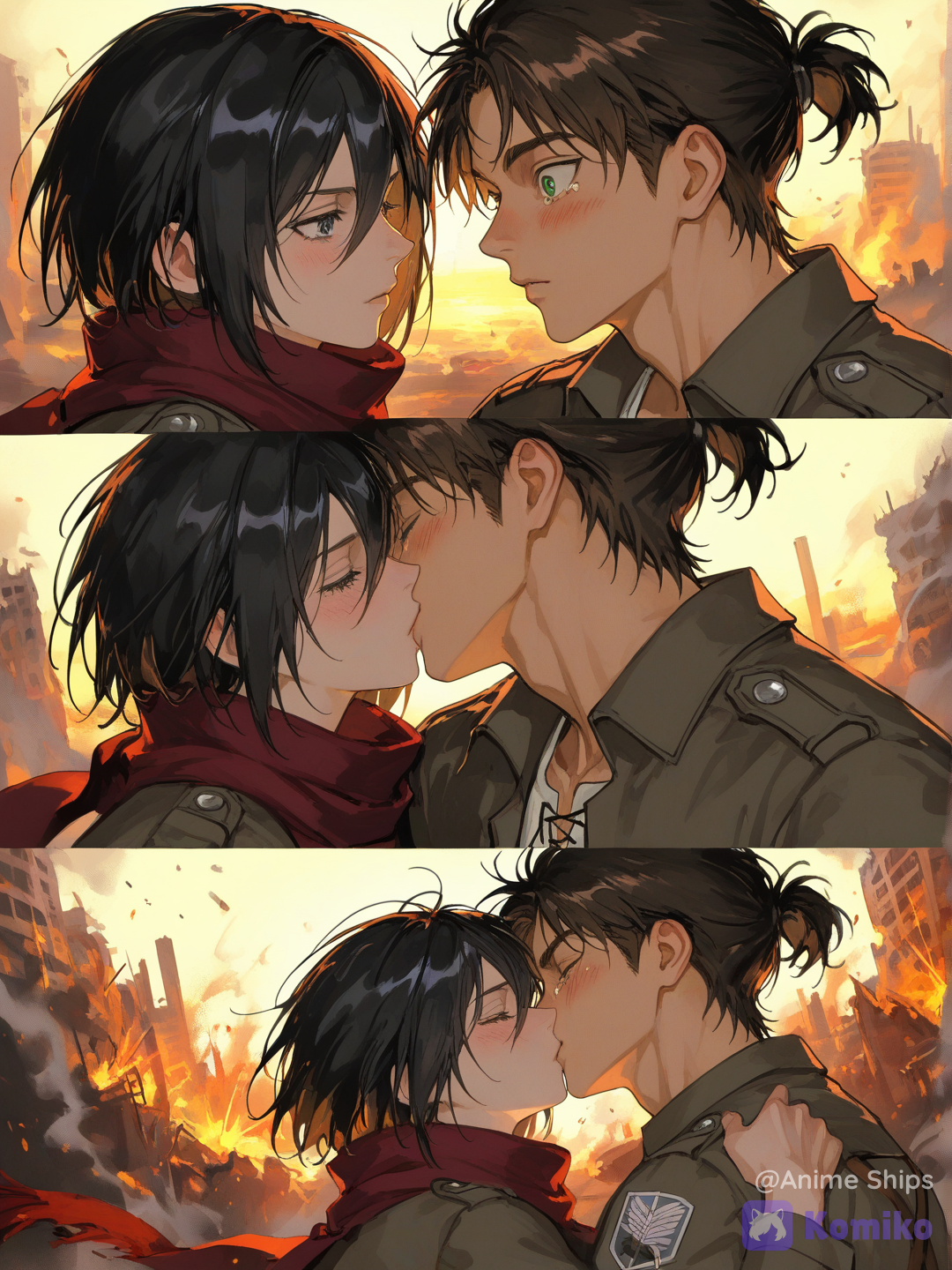 Mikasa Ackerman x Eren Yeager