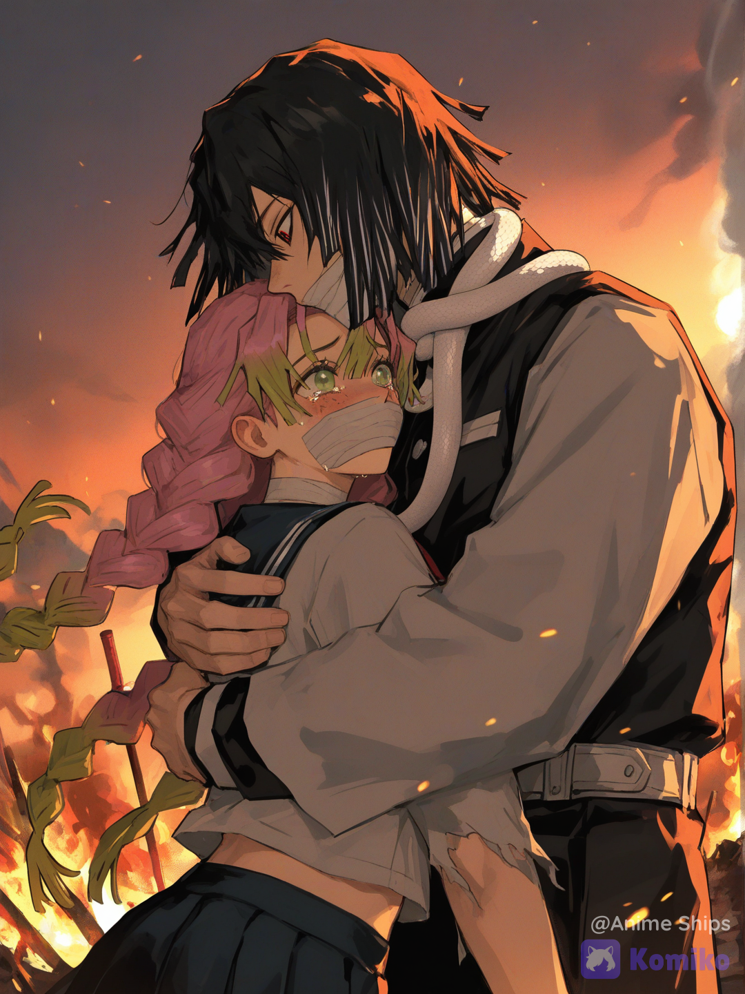 Kanroji Mitsuri x Iguro Obanai