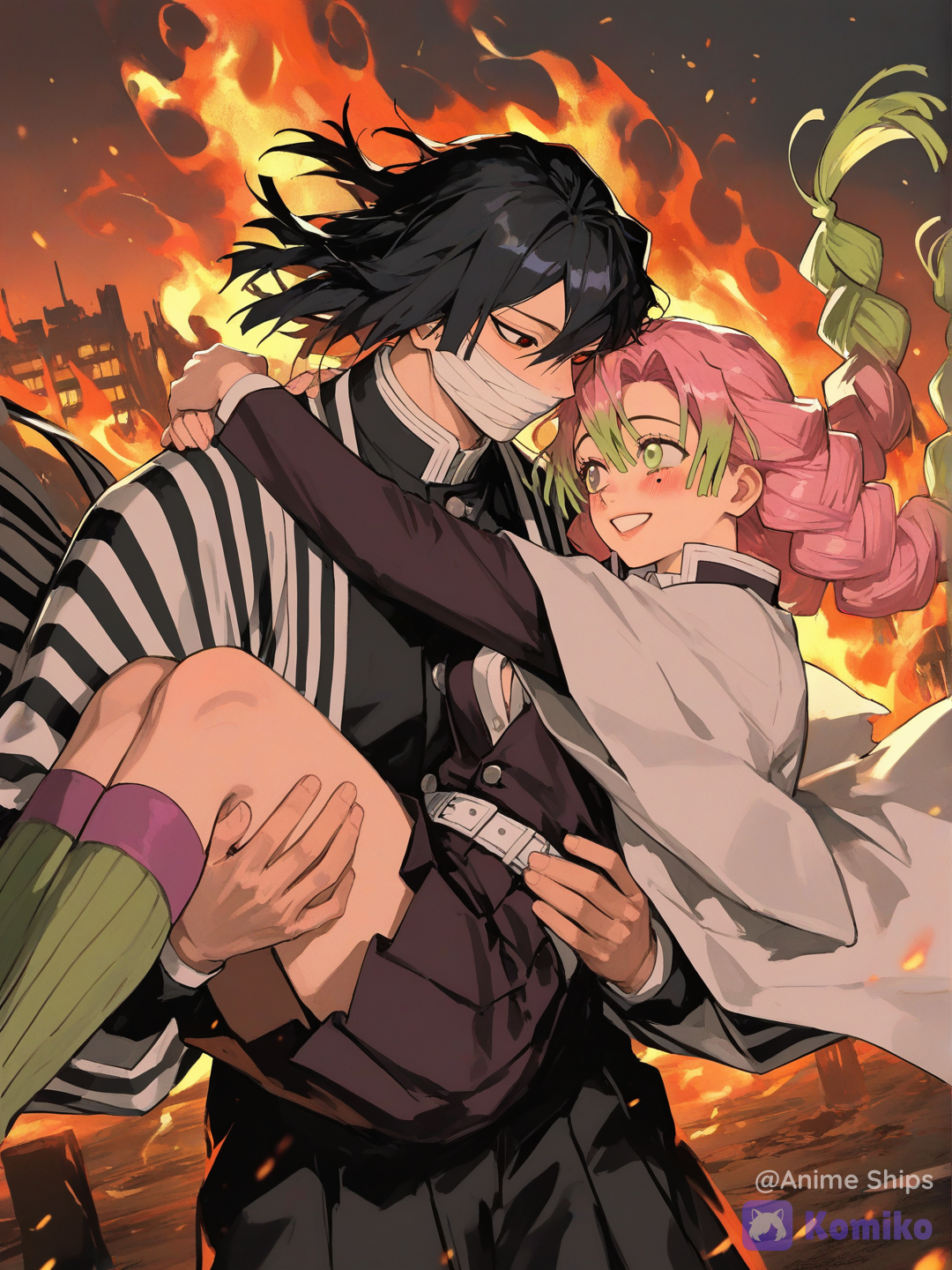 Kanroji Mitsuri x Iguro Obanai