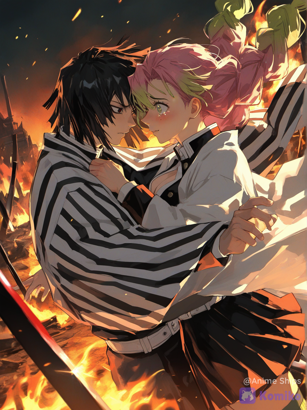 Kanroji Mitsuri x Iguro Obanai