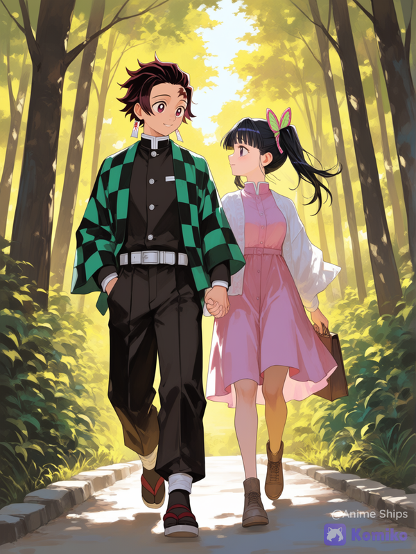 Kanae Tsuyuri x Tanjiro Kamado