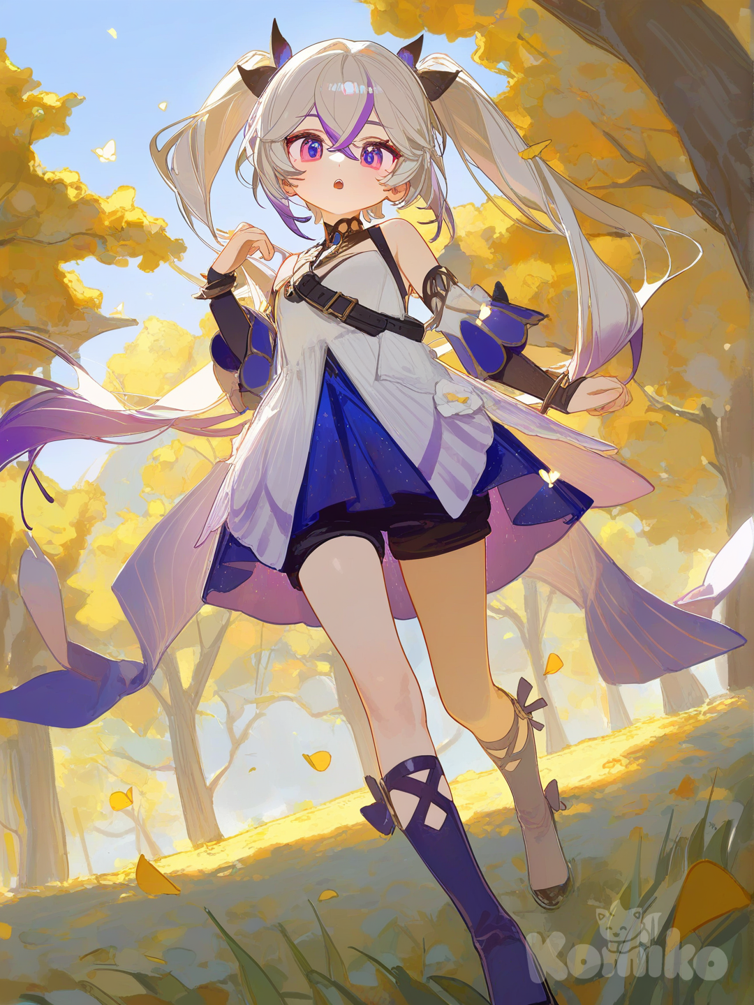 So cuter 💜🤍🖤