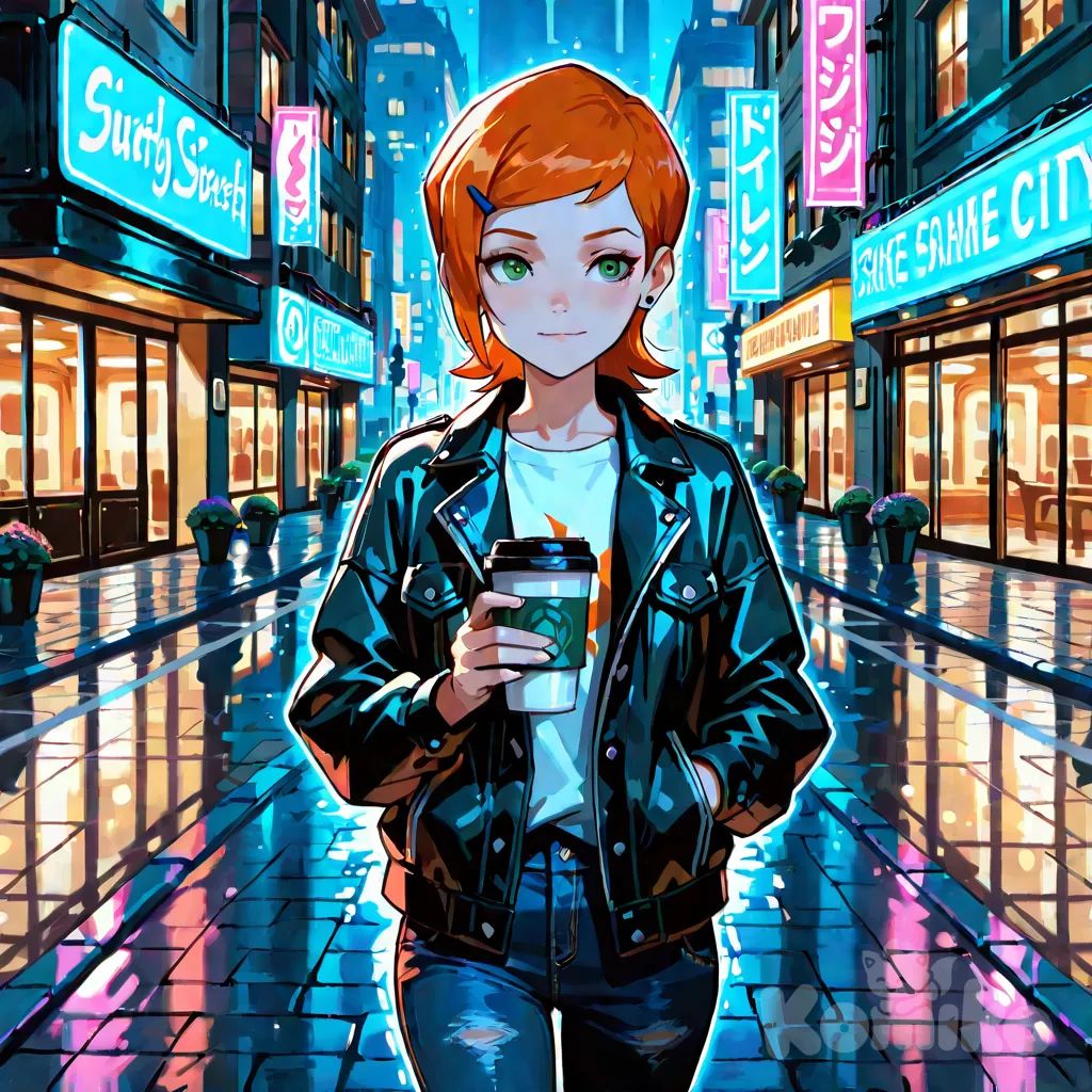 Gwen de paseo 