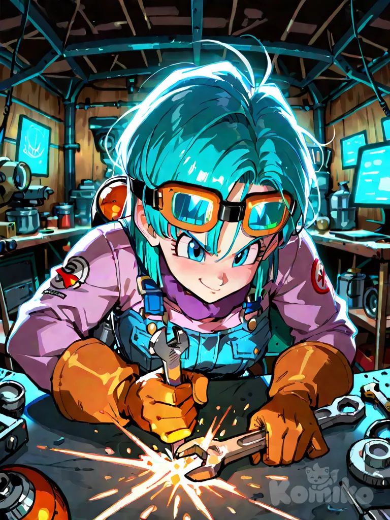 Bulma en el taller 