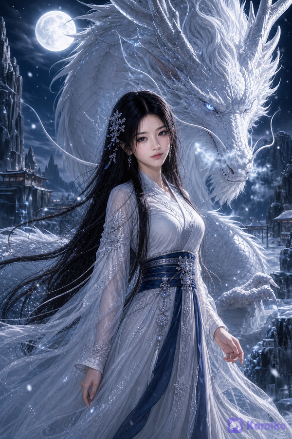 Moonlit Dragon Queen ❄️🐉