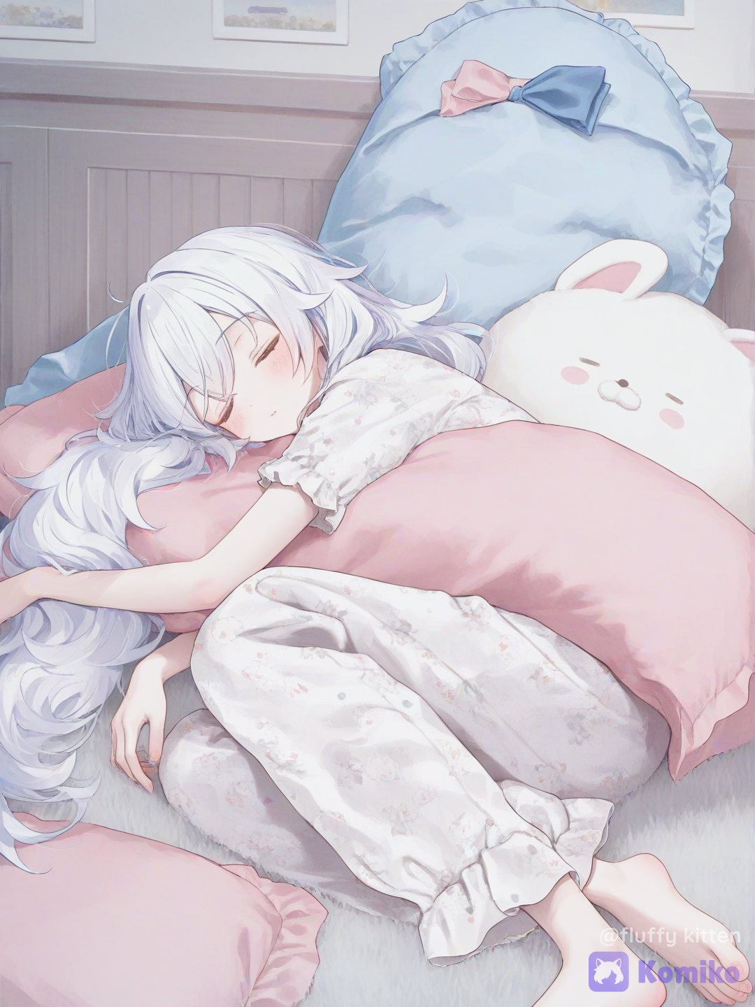 The girl is sleeping sweetly 😴