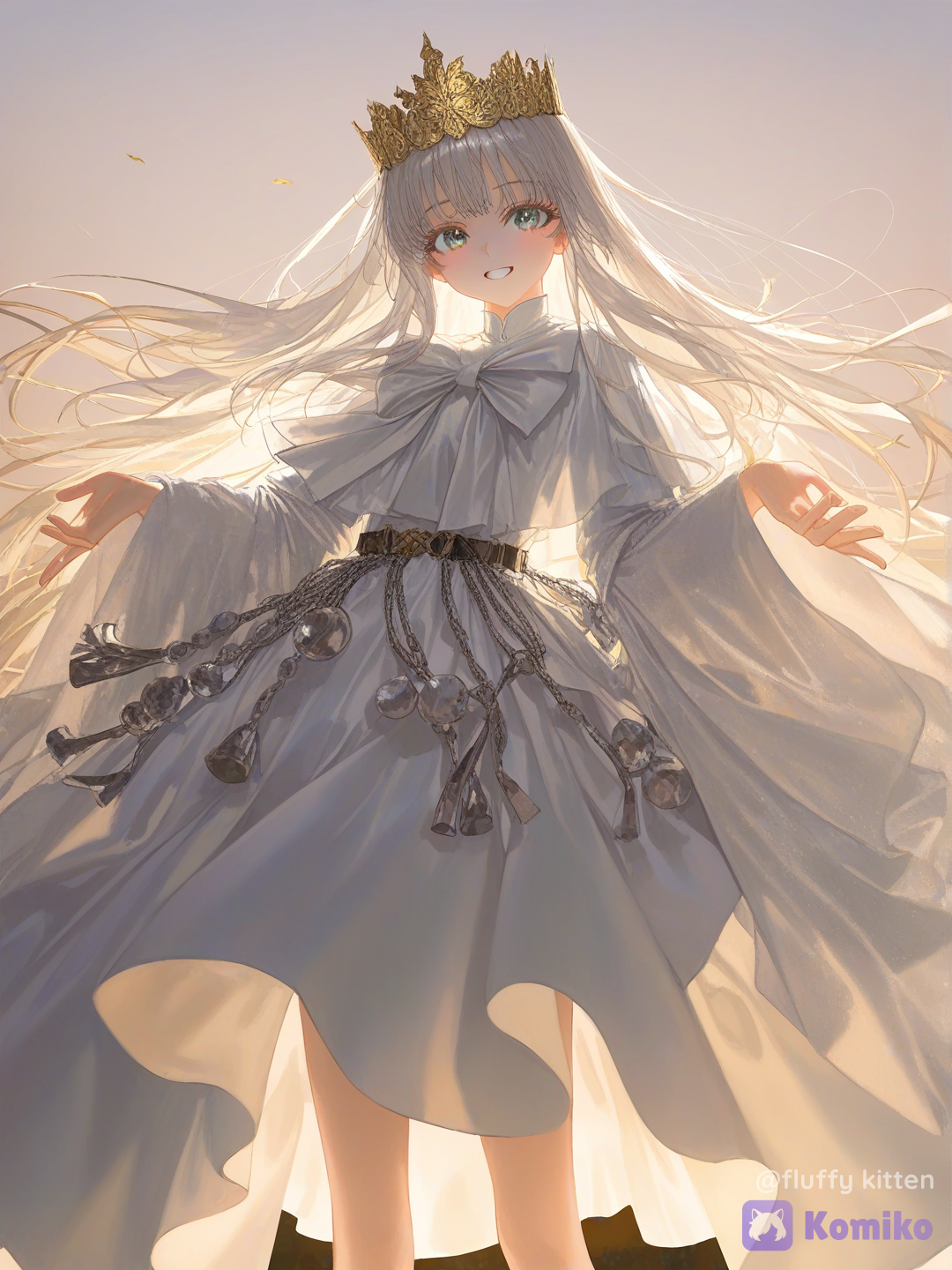 Gentle beautiful light and a sweet girl.