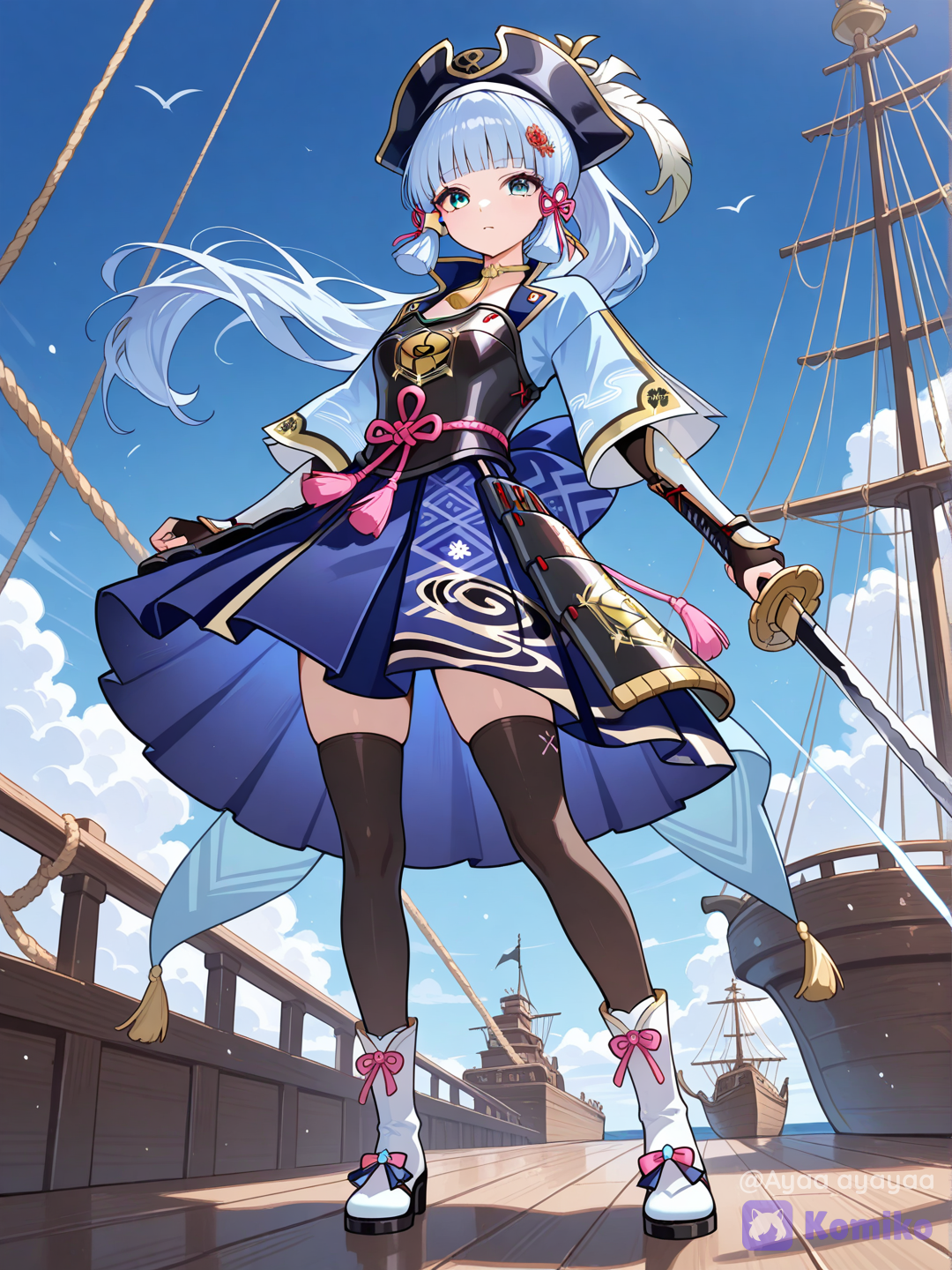Ayaka cosplay the pirates