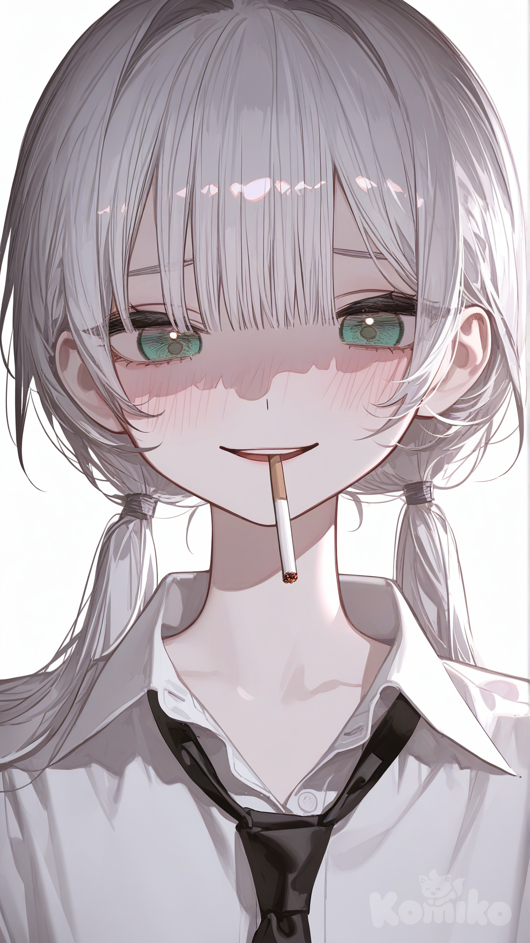Unusually open eyes