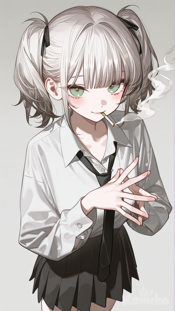 Short twintails