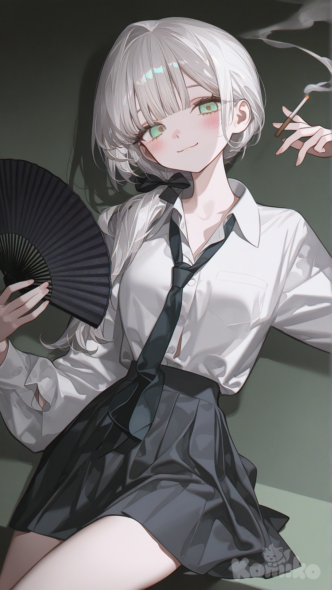 Low side ponytail