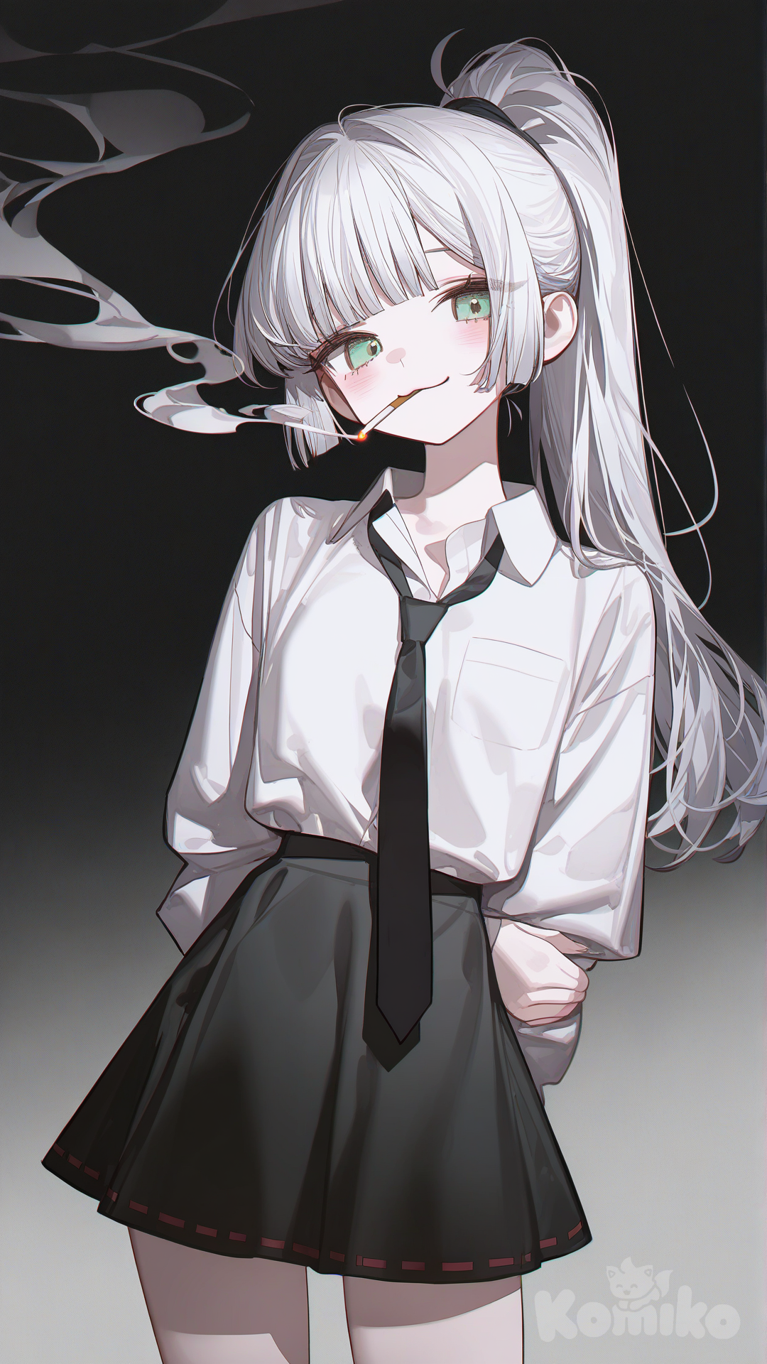 Ribbon-trimmed skirt