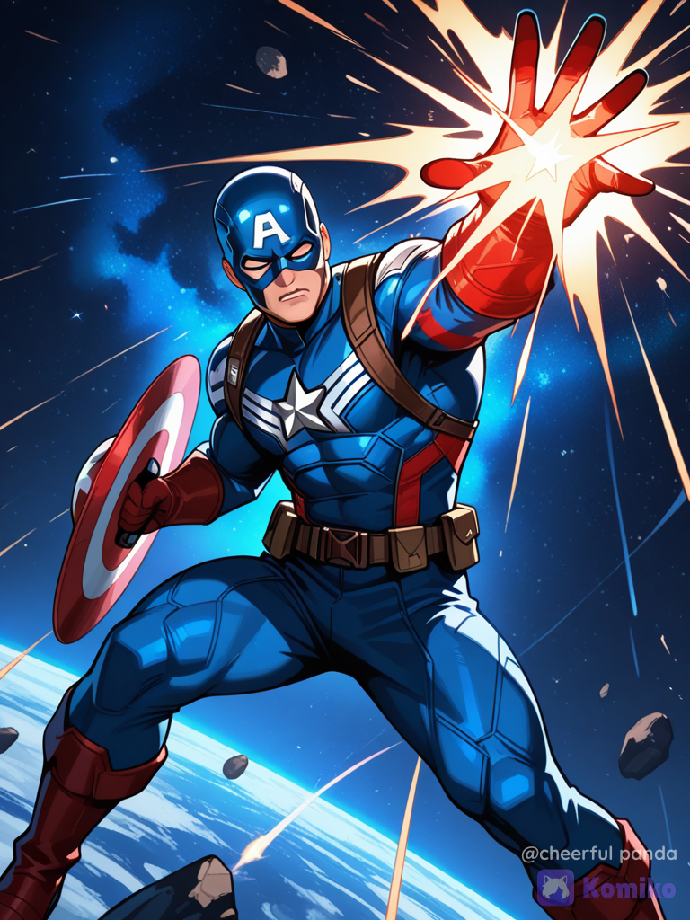 ¡Cap en el espacio! 🌌🛡️✨