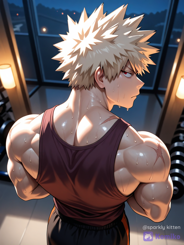 Katsuki hittin' the gym