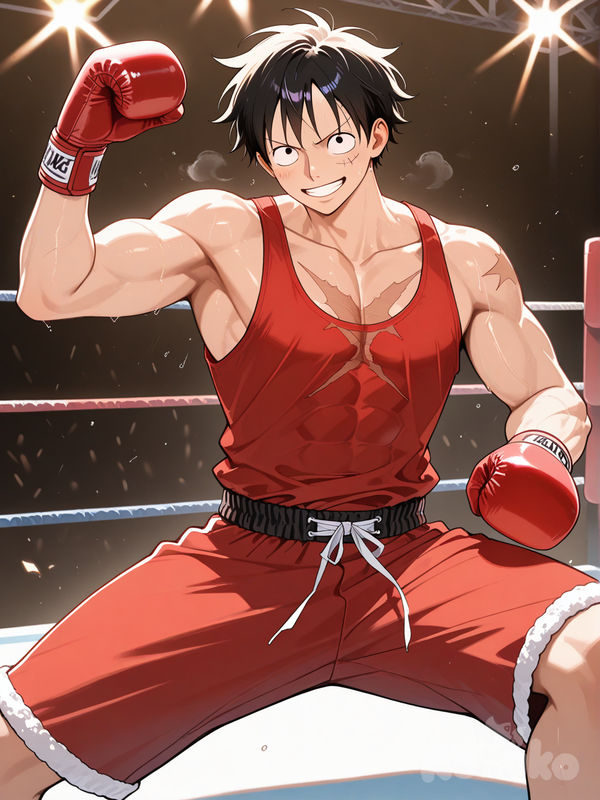 Boxer luffy au