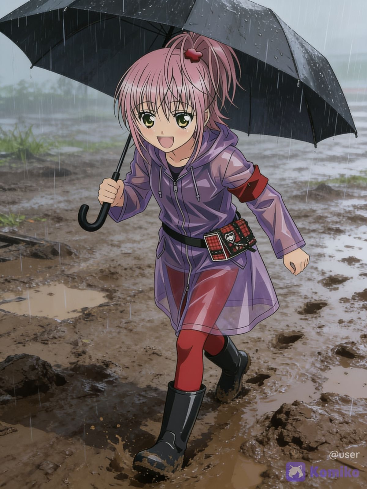 雨の日のあむ