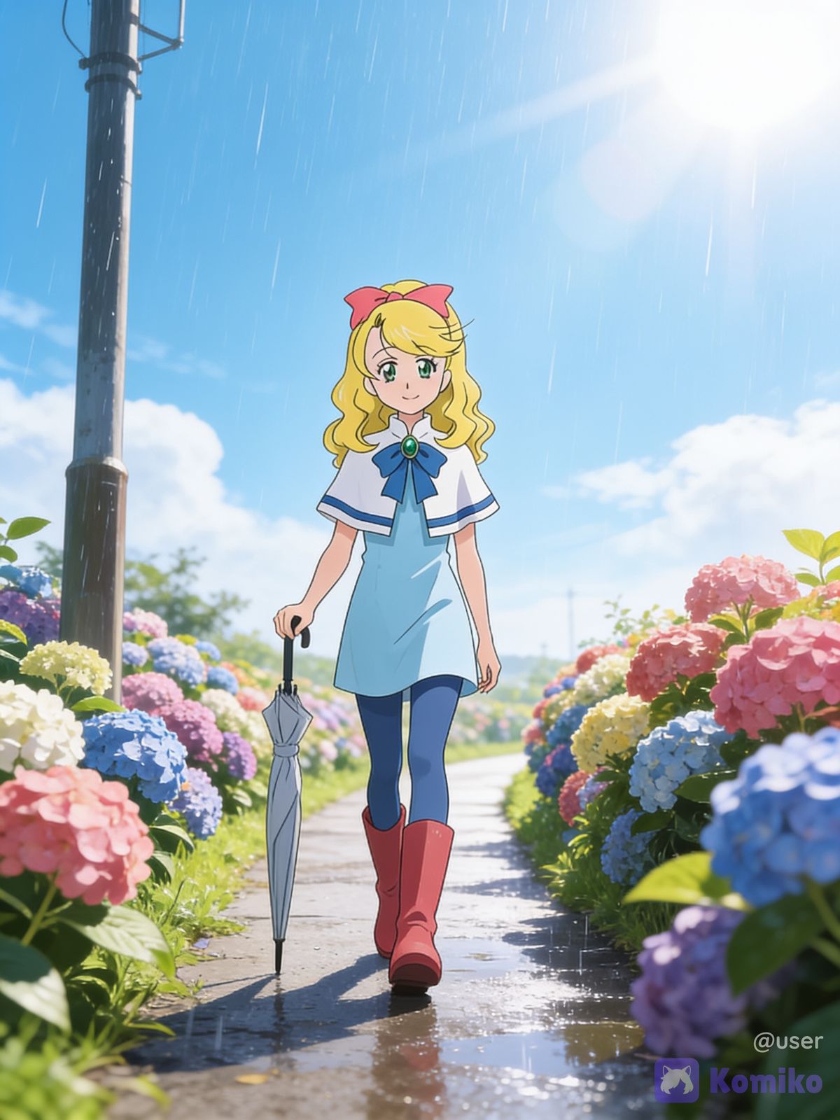 雨の日のローズマリー