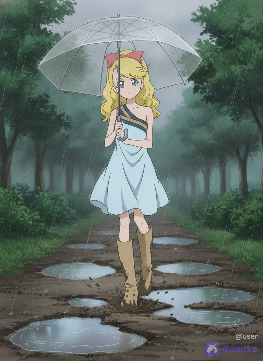 雨の日のローズマリー