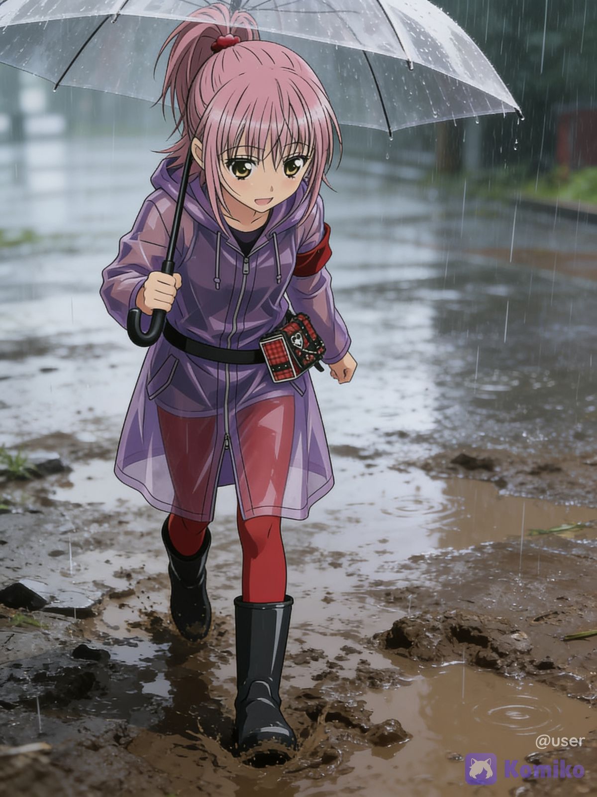 雨の日のあむ