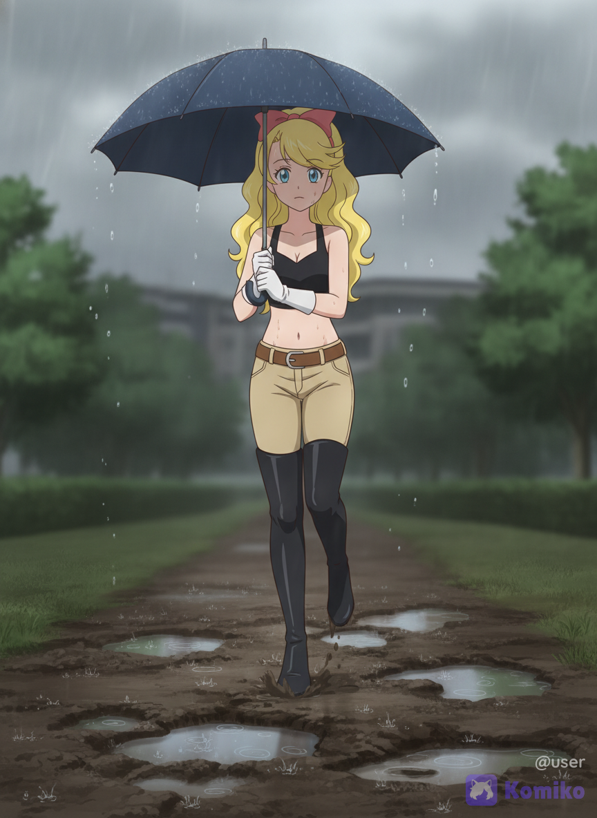 雨の日のローズマリー