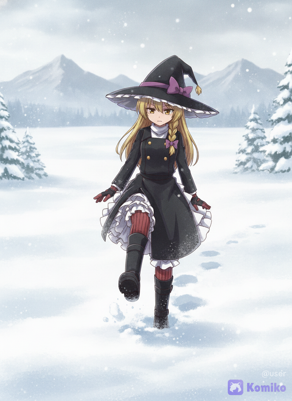 雪の魔理沙