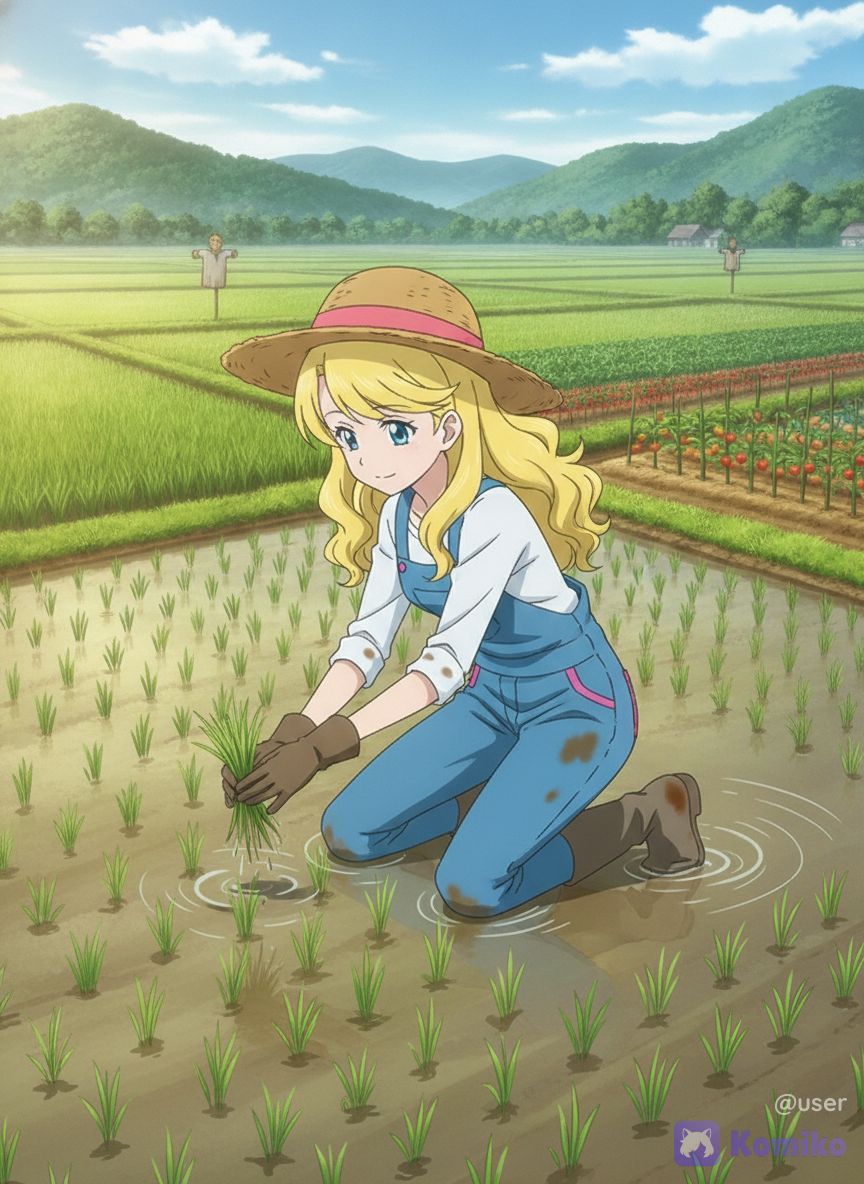 農作業ローズマリー