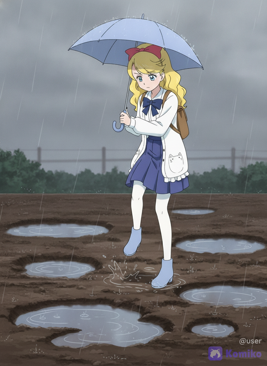 雨の日のローズマリー