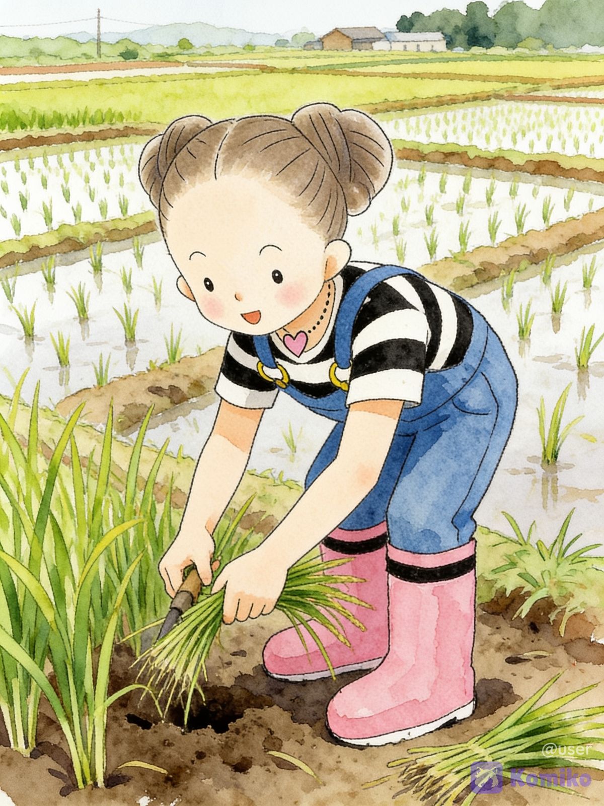 ナナの畑仕事