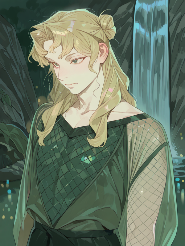 Ethereal Blonde by Waterfall 🌿✨