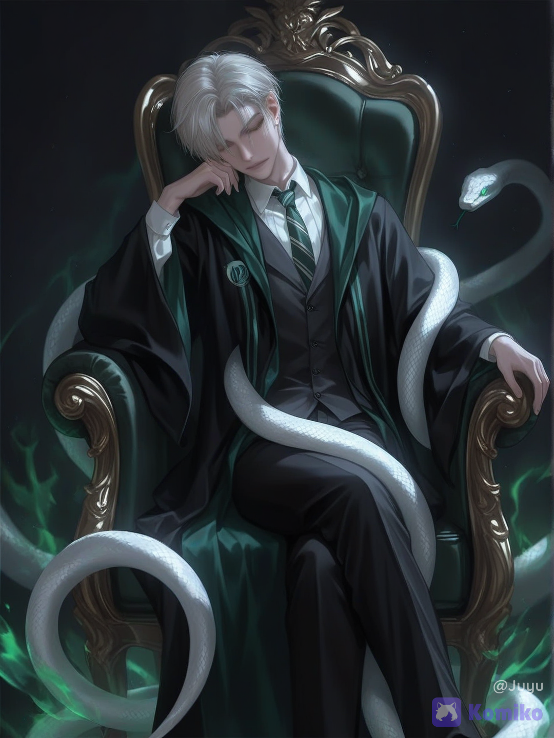 Draco y su serpiente 🐍💚