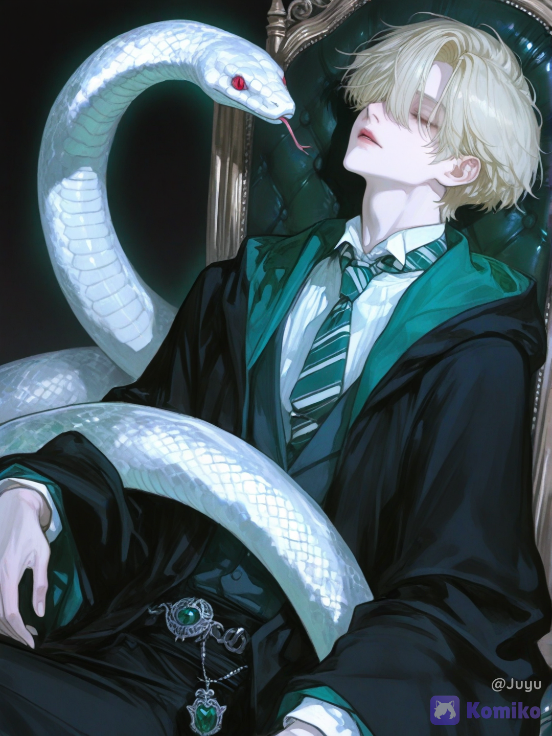 Draco y su serpiente albina 🐍✨
