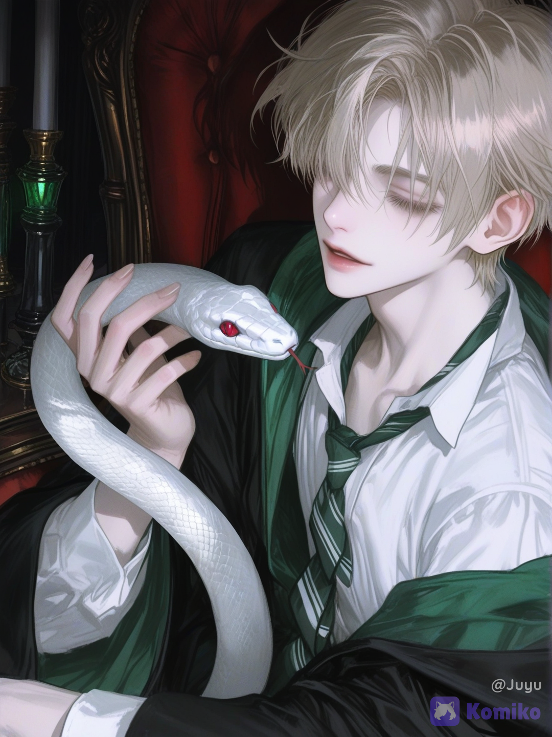 Draco y su serpiente 🐍💚
