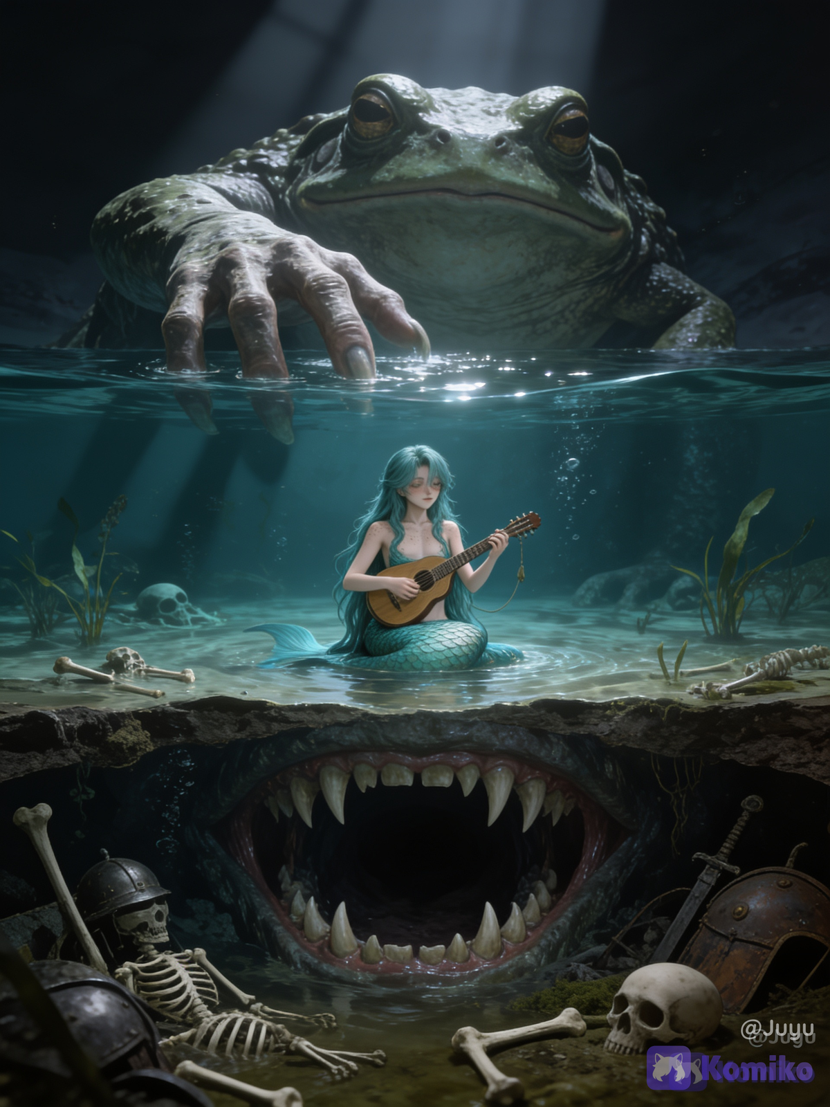Even underwater there are monsters