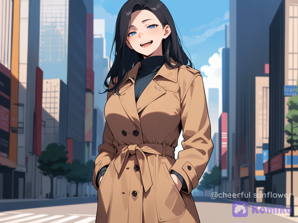 Weather looks a litttle too warm for that jacket