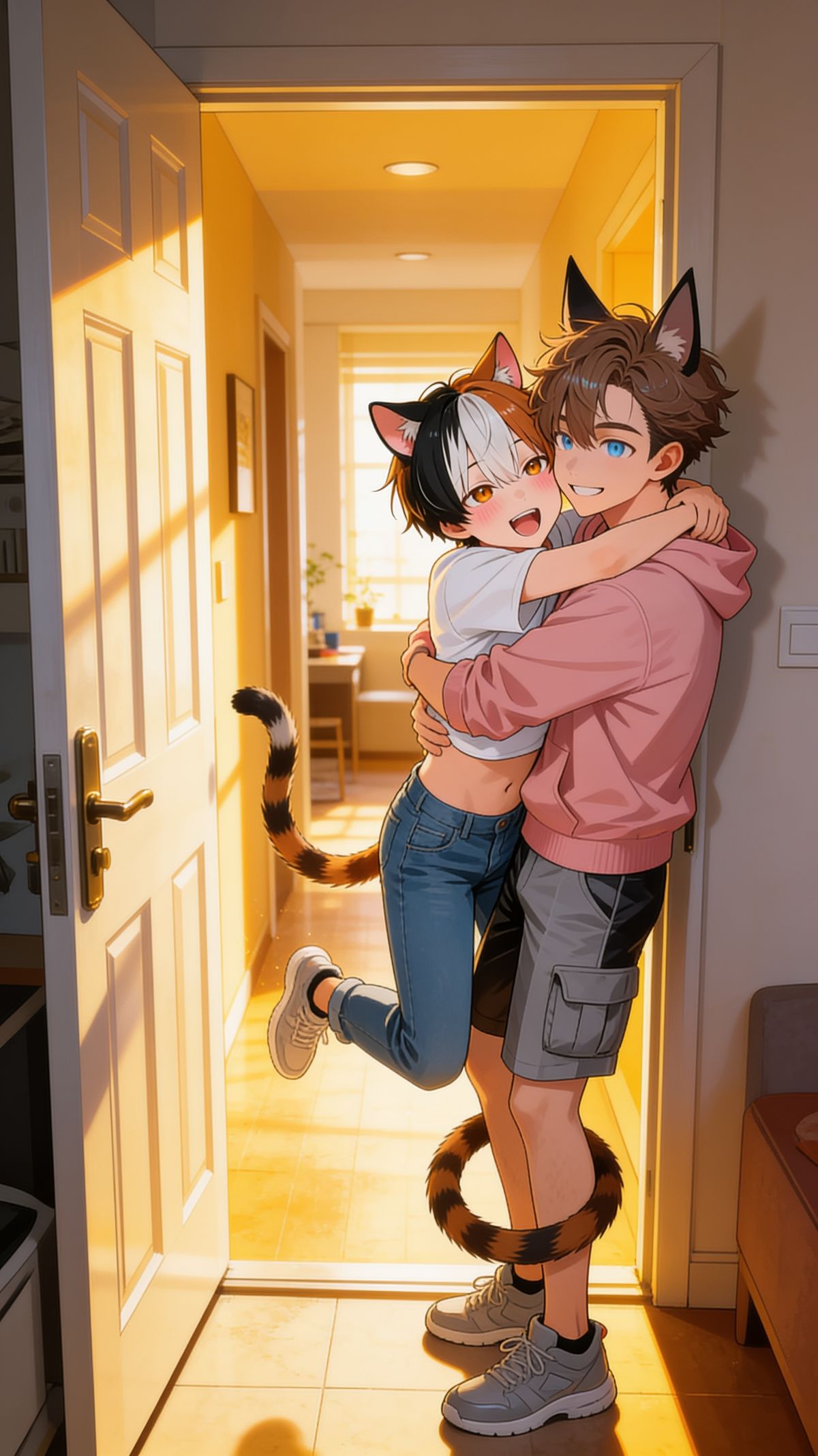 I'm back home.