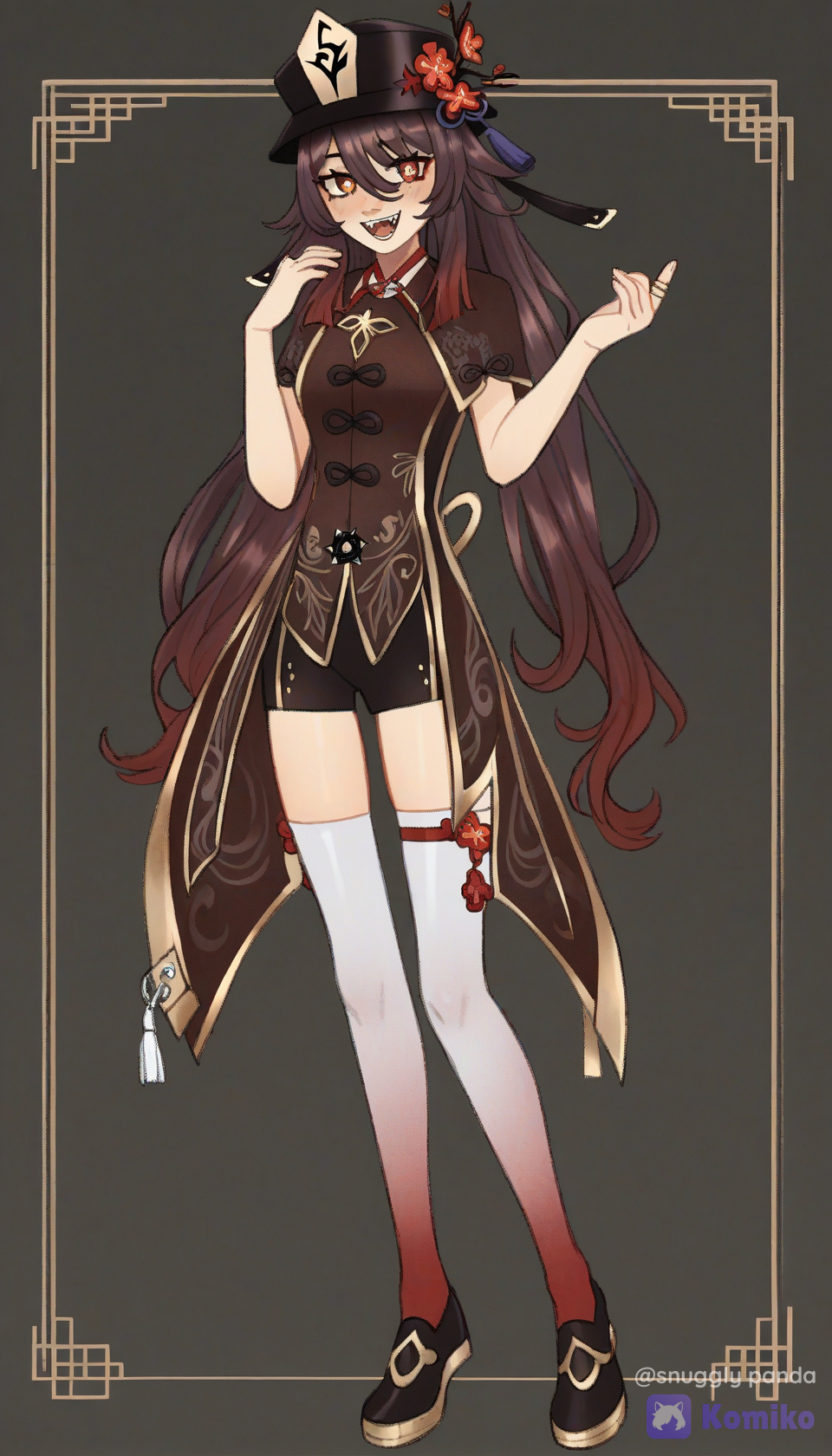 Elegant Crimson Portrait