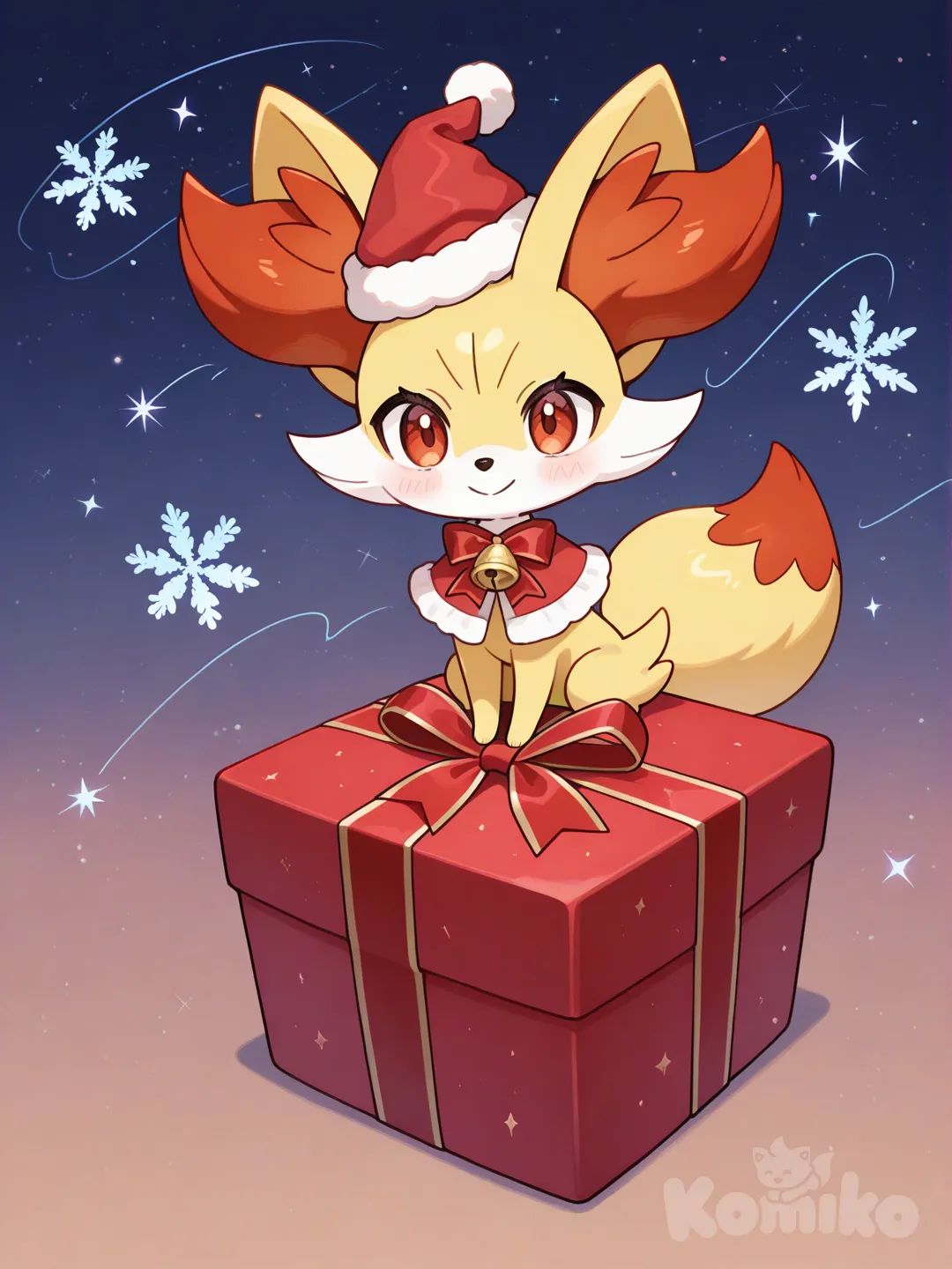Fennekin Navideño