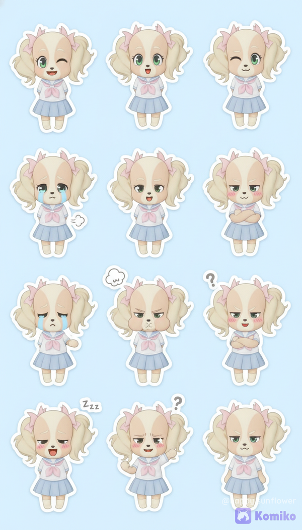 Sparkle Chibi stickers
