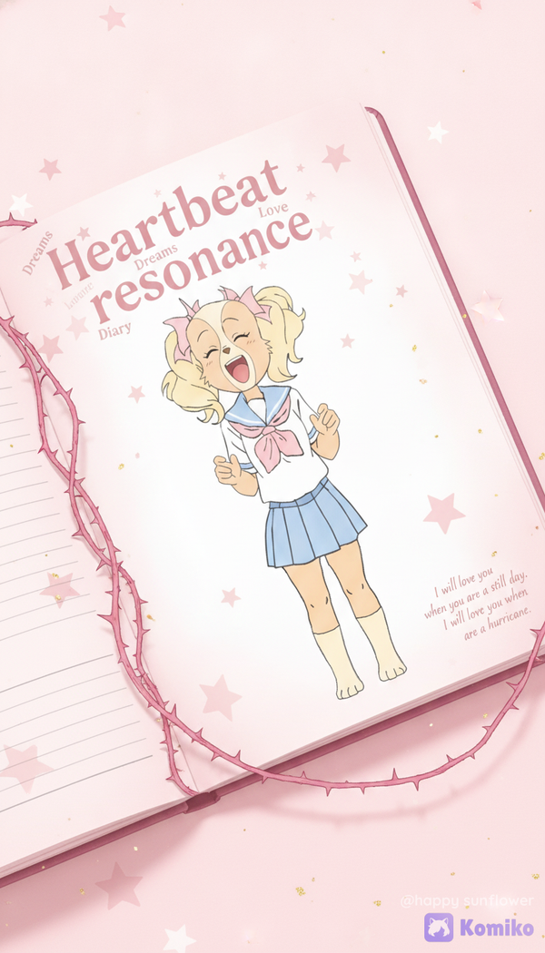 Book page pink with oc