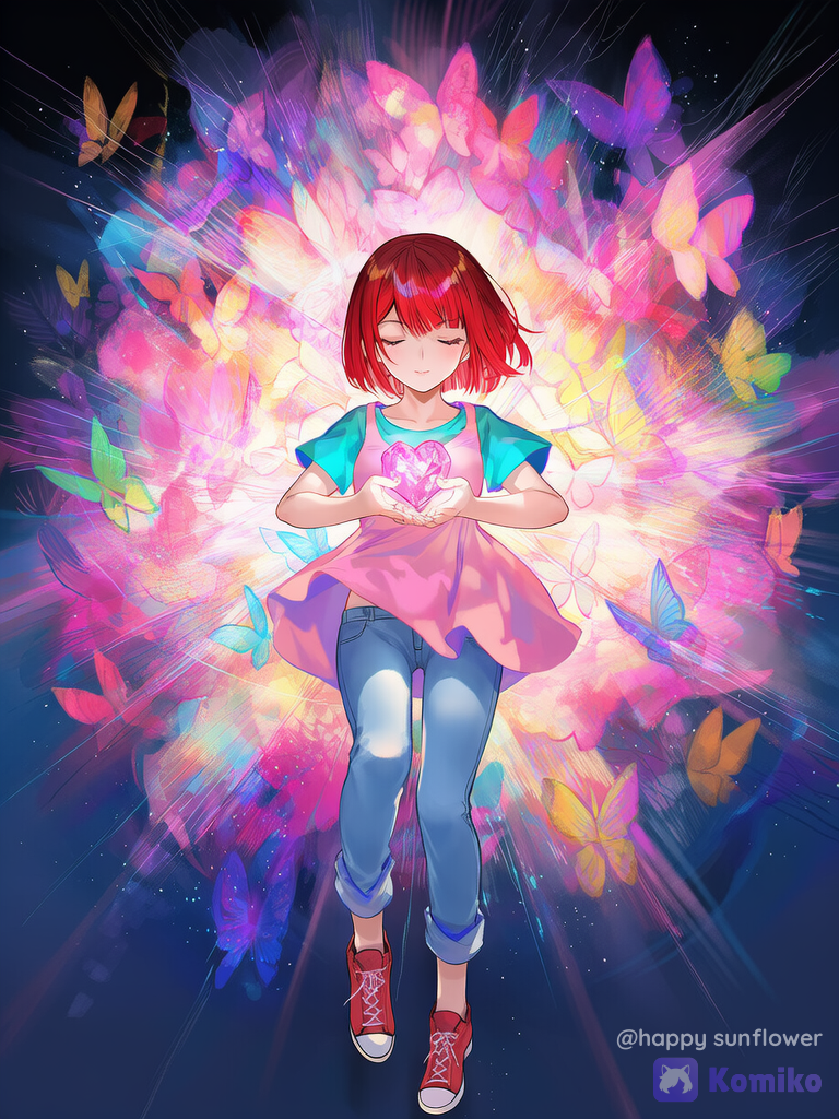 Beth butterflies heart