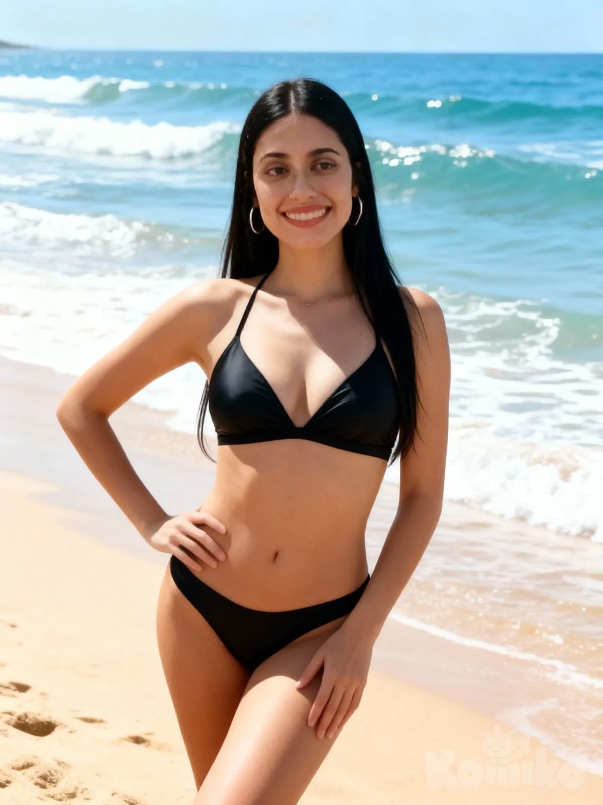 black bikini