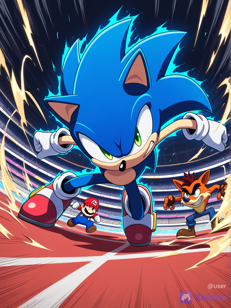 Mario, Sonic y Crash listos para luchar