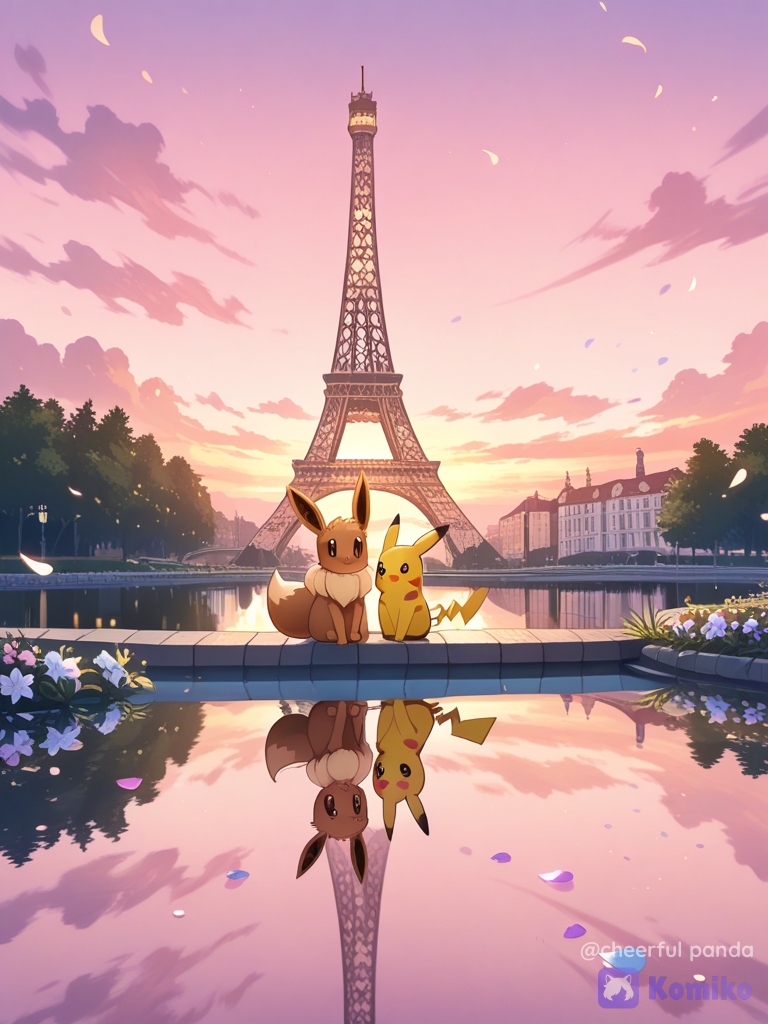 Pikachu and Eevee